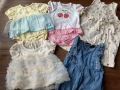 ベビー服まとめ売り　ロンパース　夏服　女の子 70サイズ　ミキハウス他