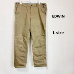 EDWIN エドウィン　チノパン　L ベージュ　カジュアル