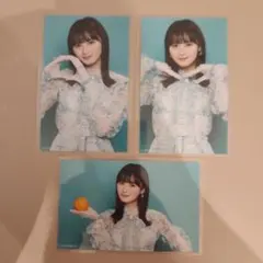 乃木坂46 ミニ生写真　遠藤さくら　ネーブルオレンジ　3枚コンプ