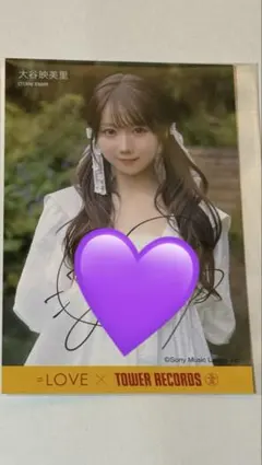 イコラブ　ラッフルくじ　A賞　大谷映美里　直筆サイン入り　アクリル　フォトパネル イコラブ ラッフルくじ A賞 大谷映美里 直筆サイン入り アクリル