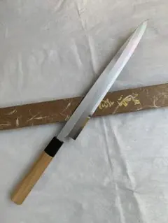堺刀司 霞 柳刃 300mm 尺 包丁 白鋼 和包丁 刺身 本職 水牛柄 - メルカリ