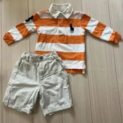 Ralph Lauren ポロシャツ　ショートパンツ　ラガーシャツ　長袖