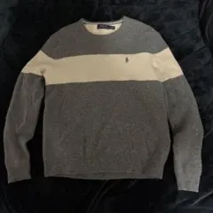 Polo Ralph Lauren グレーアイボリーセーター