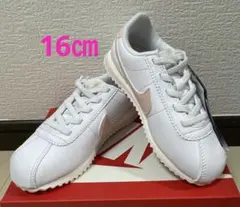 ②新品ナイキNIKE☆コルテッツイージーオン16㎝ホワイト/エコピンク116