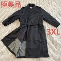 ユニクロコラボ　3XL 紺　中綿ライナー　ステンカラーコート　大きいサイズ