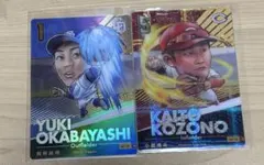 プロ野球柿の種カード　岡林勇希 小園海斗2枚セット