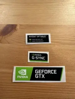 PCパーツ ロゴステッカー 3枚セット NVIDIA