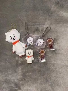 413 BTS BT21 RJ アクリルグリッターキーホルダー 星型 ジン - メルカリ