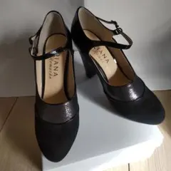 ダイアナ DIANA 新品　パンプス/ハイヒール（黒）23.5