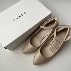 新品未使用　RANDA パンプス　ゴールド　Sサイズ