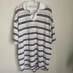Under Armour ポロシャツ ホワイト ストライプ