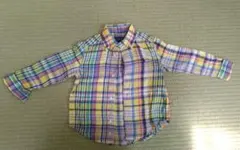 【試着のみ美品】Polo Ralph Lauren チェック柄シャツ 3T