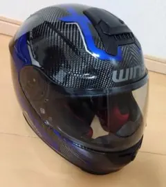 WINS GTZ フルフェイスヘルメット ブラック・ブルー インカム付き