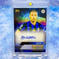 49シリ【ダビデ・フラッテージ】直筆サイン　インテルミラノ　TOPPS　GOLD