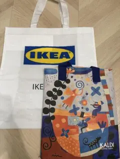 IKEA KALDI エコバッグ 2点セット　クラムビー　私たちの家のサムネイル