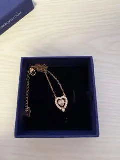 スワロフスキー ハート ネックレス (百貨店購入)