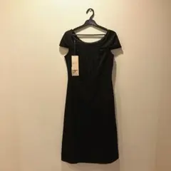 新品　KUMIKYOKU PRIER 組曲　黒ラメ入りAラインワンピース