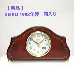 【新品】SEIKO EMBLEM 置時計 1998年製 箱入りのサムネイル