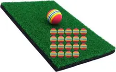 【granny】 自宅ゴルフ練習セット 芝風マット EVAボール 弾力性 ★