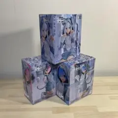 Re:ゼロ Yumemiraize フィギュア3体セット【エミリア ラム レム】