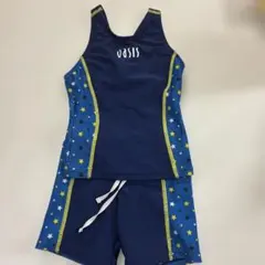 oasis キッズ 水着 セパレート 星柄 ネイビー　130