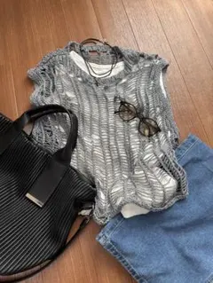 JEANASIS ラメメッシュニットのサムネイル