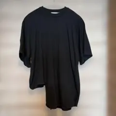【nagonstans】アシンメトリー 半袖Tシャツ ブラックのサムネイル