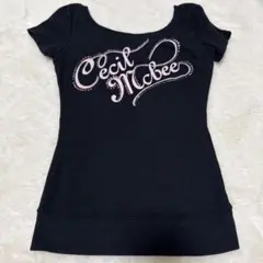 Cecil McBee ブラック 半袖Tシャツ