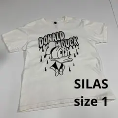 SILAS サイラス Tシャツ　ディズニー　ドナルドダック　古着　ストリート