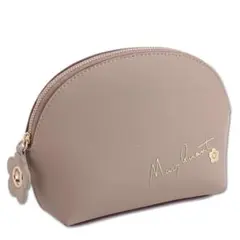 フリップサイドデイジー ラウンドポーチL（ベージュ）