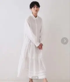 【美品】OPAQUE CLAPロングシャツワンピース