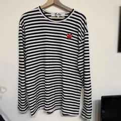 PLAY COMME des GARÇONS ボーダー長袖カットソー XLのサムネイル