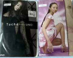 Tuché ストッキング　ブラック　ベージュ　M〜Ｌサイズ　2点セット