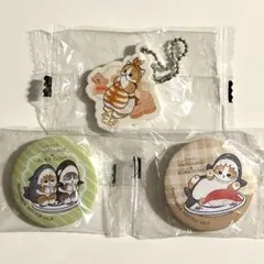 mofusand KURA SUSHI キーホルダー缶バッジ 3個セット