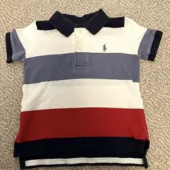 Ralph Lauren ストライプ ポロシャツ 12M・80cm