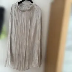プリーツスカート ライトグレー F