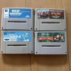 スーパーファミコン ゲームソフト 4本セット 箱無し 動作未確認