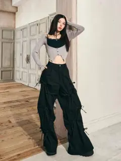 Darich タックリボンデザインロングパンツのサムネイル
