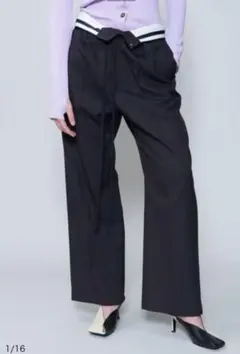 ６(ROKU)　ロク　リボンマーベルトパンツ