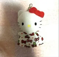 ハローキティ てるてる坊主のぬいぐるみキーホルダー　【レア】