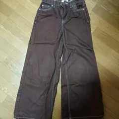 Bershkaワイドパンツ　デニム　激安