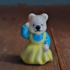 ビンテージフェーブ うさぎ④ フランス雑貨 置物ガレット陶器