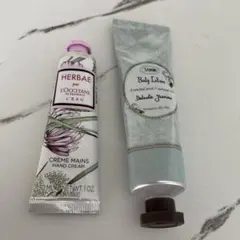 L'Occitane ハンドクリーム & Sabon ボディローション