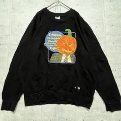 T30 The Office パンプキン プリント スウェット L ハロウィン