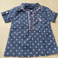 U.S. POLO ASSN. ドット柄ポロシャツ 18M