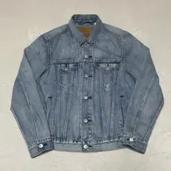 未着用・ユニクロ・デニムトラッカージャケット・64BLUE・リベット 