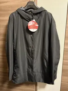 新品 LL フード付き 黒 ジャンパー ブルゾンレディース コート 大きい