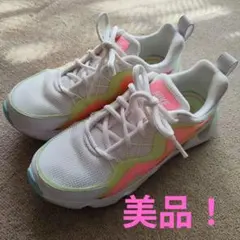 Nike カジュアルスニーカー ホワイト/ピンク/イエロー23センチ