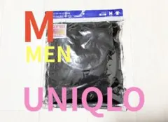 新品未開封ユニクロメンズ●ヒートテッククルーネック9分袖Tシャツ●ブラック・M