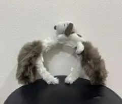 【使用１回のみ】USJ スヌーピーのファーカチューシャ